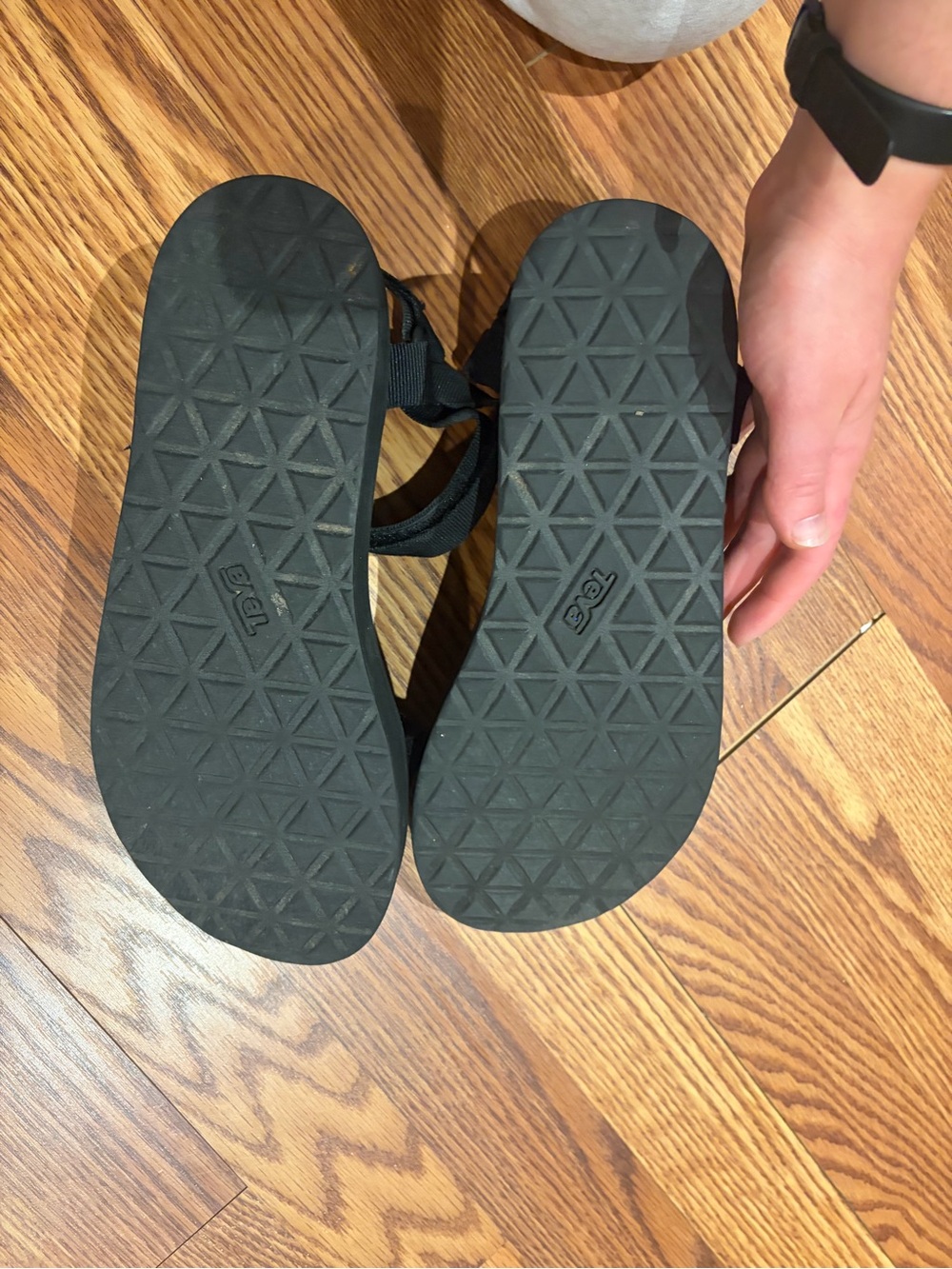 Black Teva Sandals - Picture 3 of 5